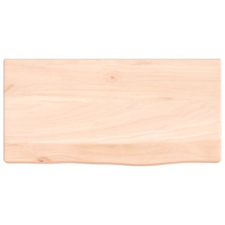 Wandschap 40x20x4 cm onbehandeld massief eikenhout 4