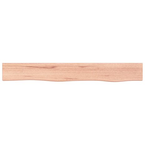 Wandschap 80x10x2 cm behandeld massief eikenhout lichtbruin 4