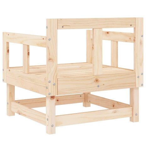 Tuinstoelen 2 st massief grenenhout 6