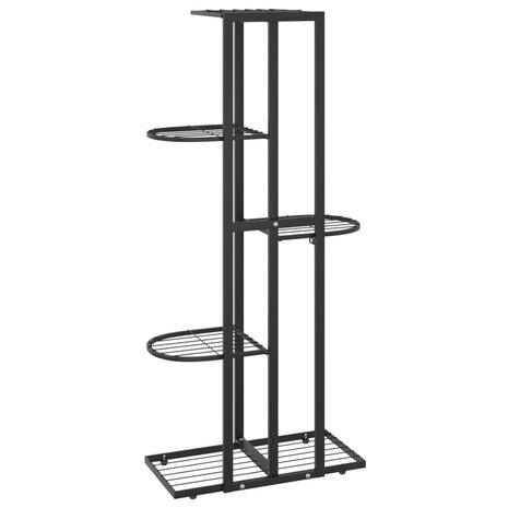 Bloemenstandaard met 5 lagen 43x22x98 cm metaal zwart 5