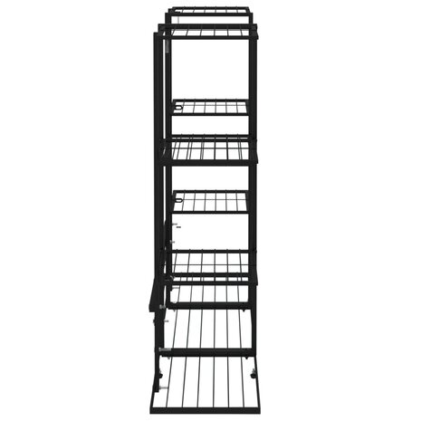 Bloemenstandaard 94,5x25x89 cm ijzer zwart 4