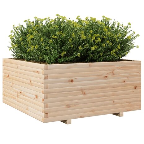 Plantenbak 100x100x49,5 cm massief grenenhout 4