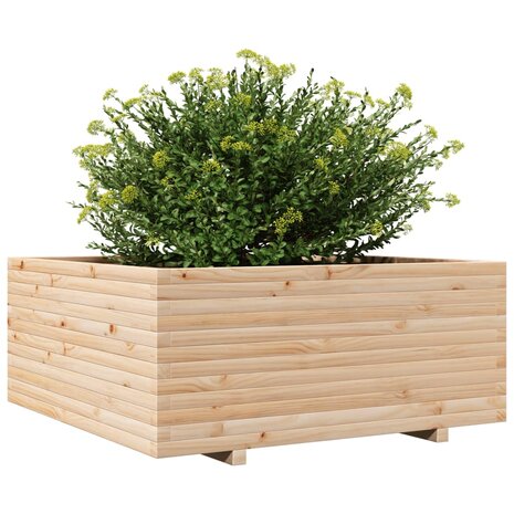 Plantenbak 110x110x49,5 cm massief grenenhout 4