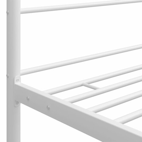 Hemelbedframe metaal wit 90x200 cm 5