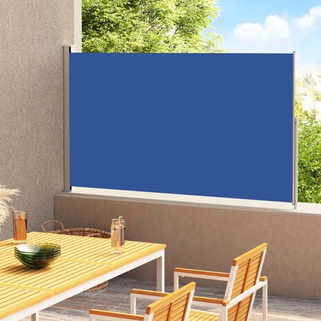 Tuinscherm uittrekbaar 200x300 cm blauw 1