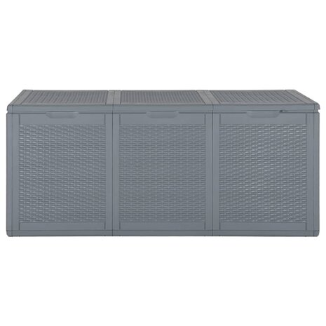 Tuinbox 270 L PP rattan grijs 2