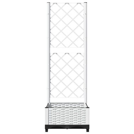 Plantenbak met latwerk 40x40x121,5 cm polypropeen 4