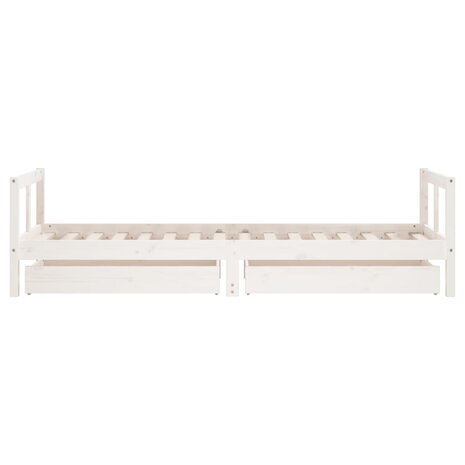 Kinderbedframe met lades 80x200 cm massief grenenhout 6