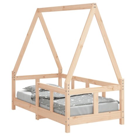 Kinderbedframe 70x140 cm massief grenenhout 2