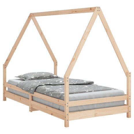 Kinderbedframe 90x190 cm massief grenenhout 2