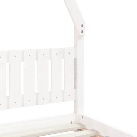 Kinderbedframe 80x200 cm massief grenenhout wit 7