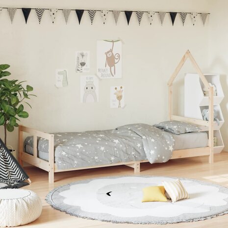 Kinderbedframe 80x200 cm massief grenenhout 1