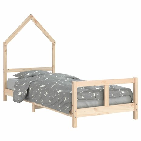 Kinderbedframe 80x200 cm massief grenenhout 2