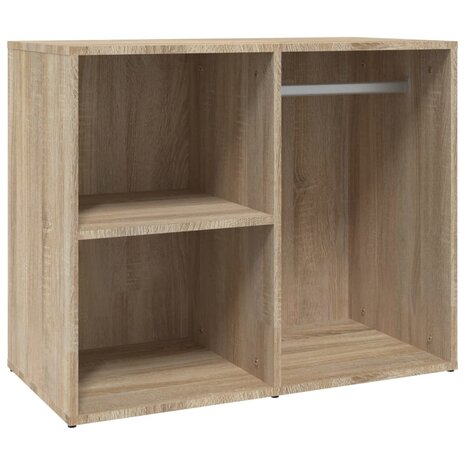 Kledingkast 80x40x65 cm bewerkt hout sonoma eikenkleurig 2