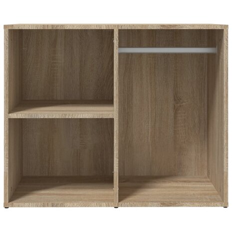 Kledingkast 80x40x65 cm bewerkt hout sonoma eikenkleurig 3