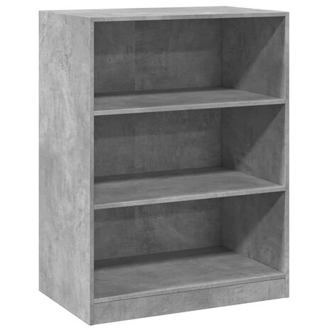 Kledingkast 77x48x102 cm bewerkt hout betongrijs 2