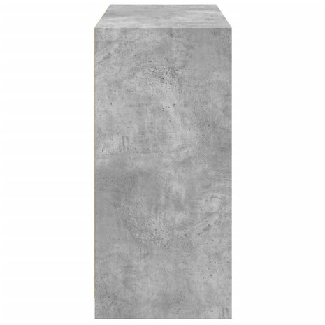 Kledingkast 77x48x102 cm bewerkt hout betongrijs 6