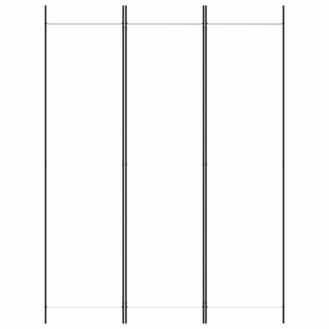 Kamerscherm met 3 panelen 150x200 cm stof wit 3