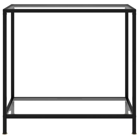 Wandtafel 80x35x75 cm gehard glas transparant 2