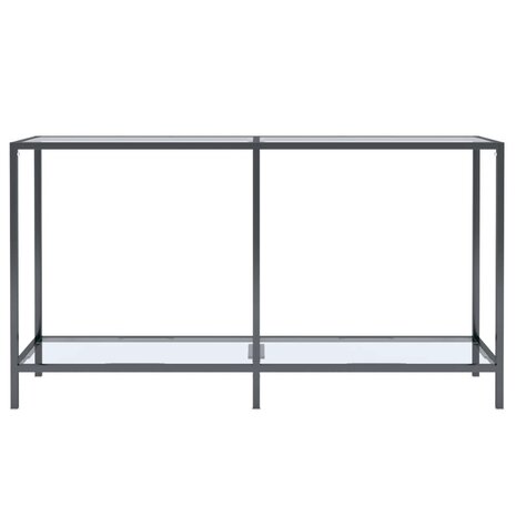 Wandtafel 140x35x75,5 cm gehard glas transparant 3