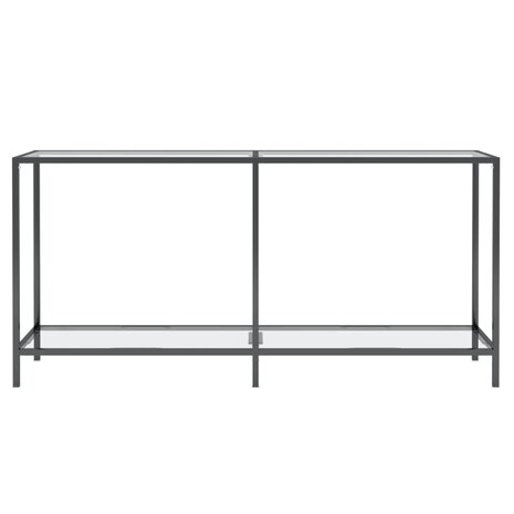 Wandtafel 160x35x75,5 cm gehard glas transparant 3