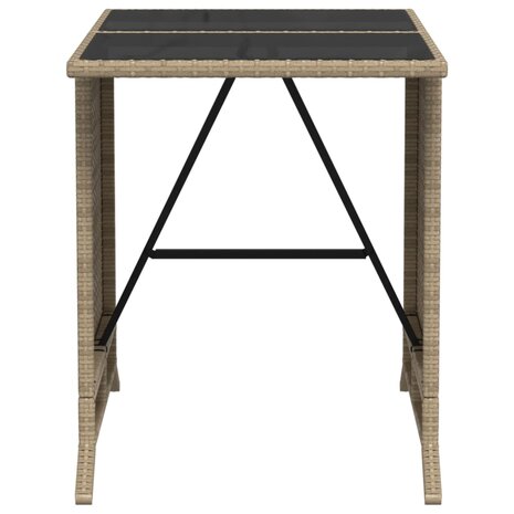 3-delige Bistroset met kussens poly rattan gemengd beige 11