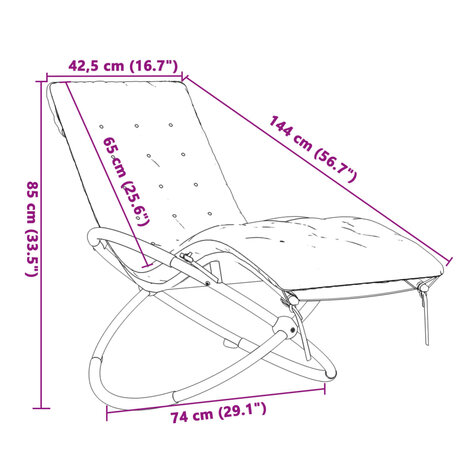 Ligbed geometrisch met kussen staal zwart en grijs 9