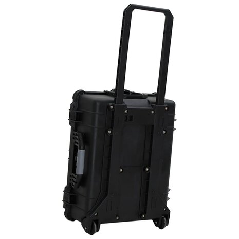 Flightcase op wieltjes 63x50x23 cm PP zwart 8