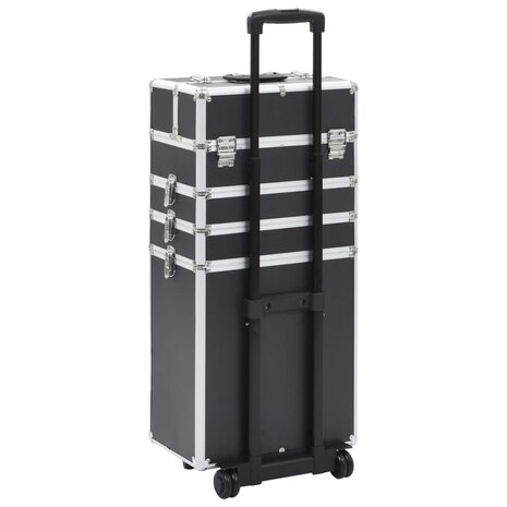 Make-up trolley aluminium zwart 4