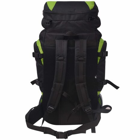 Rugzak hiking XXL 75 L zwart en groen 4