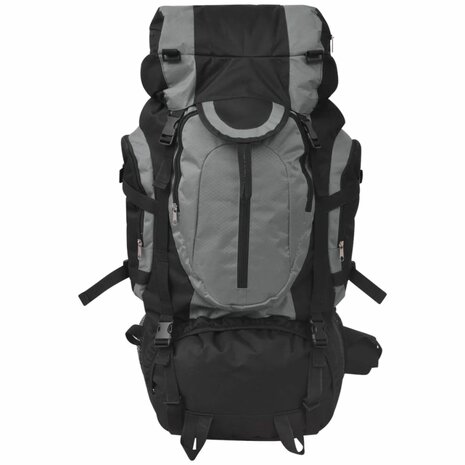 Rugzak hiking XXL 75 L zwart en grijs 2