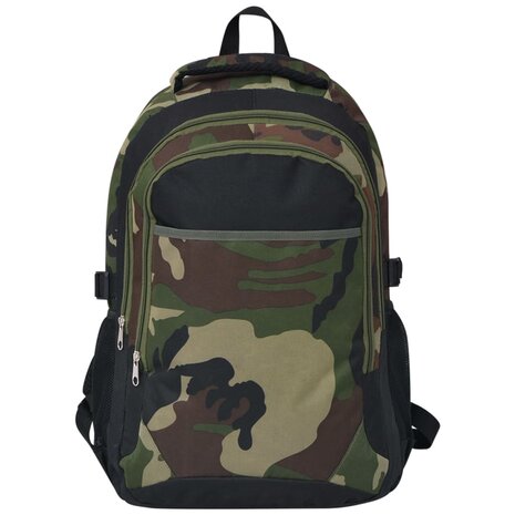 Rugzak voor school 40 L zwart en camouflage 2