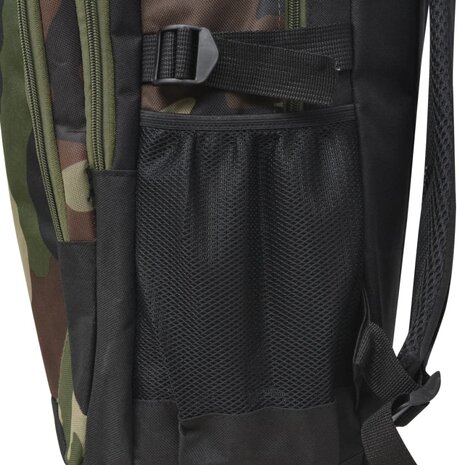 Rugzak voor school 40 L zwart en camouflage 6