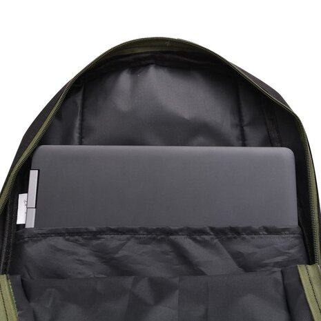 Rugzak voor school 40 L zwart en camouflage 7