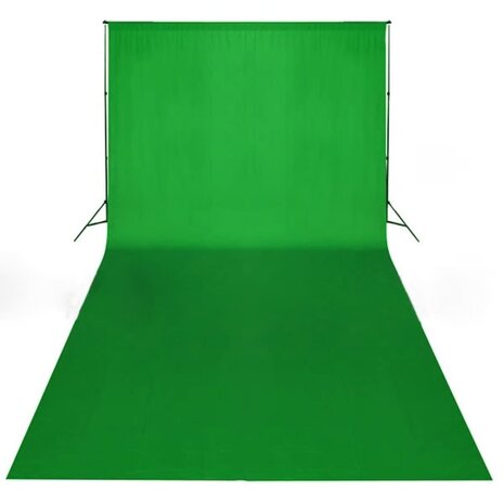 Achtergrond chromakey 600x300 cm katoen groen 4