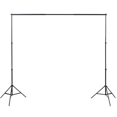 Fotostudioset met 3 katoenen achtergronden en frame 3x5 m 2