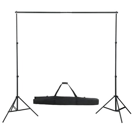 Fotostudioset met verlichtingsset en achtergrond 3