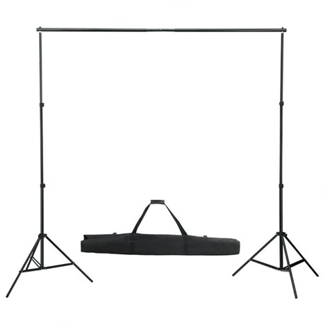 Fotostudioset met verlichtingsset en achtergrond 12