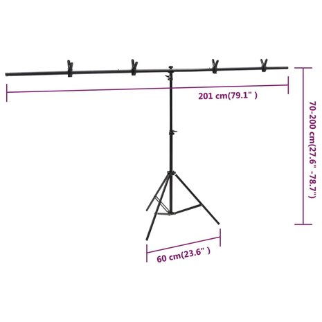 Fotostudioset met verlichtingsset en achtergrondscherm 6