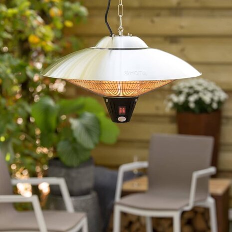 Sunred Hangende verwarmer Sirius 2100 W halogeen zilver CE09 6