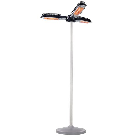 Sunred Parasolverwarming 2000 W halogeen zwart en zilver PH10 4