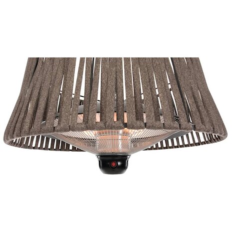 Sunred Hangende verwarmer Artix Corda 1800 W halogeen bruin 4