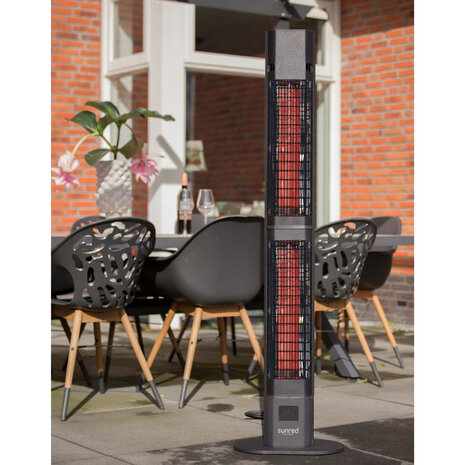 Sunred Patioverwarmer Royal Diamond Dark 3000 W Rose Gold Carbon zwart 10