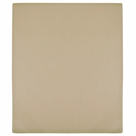 Hoeslaken jersey 140x200 cm katoen taupe 1