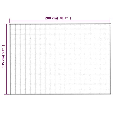 Verzwaringsdeken 135x200 cm 10 kg stof grijs 6