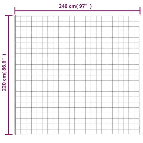 Verzwaringsdeken 220x240 cm 11 kg stof grijs 6