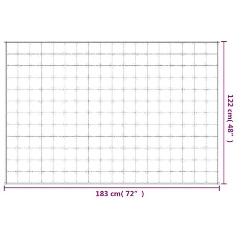 Verzwaringsdeken 122x183 cm 5 kg stof lichtcrèmekleurig 6