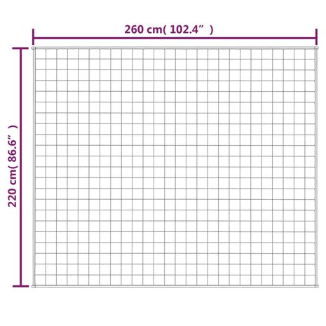 Verzwaringsdeken 220x260 cm 11 kg stof grijs 6