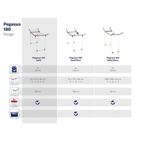 Leifheit Droogrek Pegasus 180 Solid 81514 11