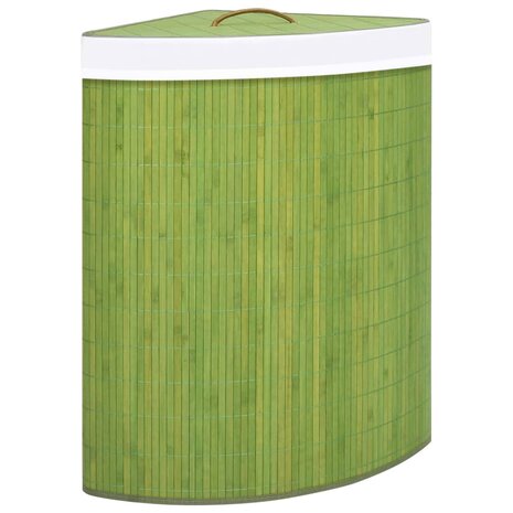 Hoekwasmand 60 L bamboe groen 1